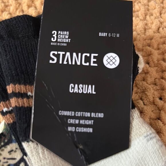 3 Pairs Baby Stance Casual Crew Socks Size 6-12 months - Picture 2 of 7